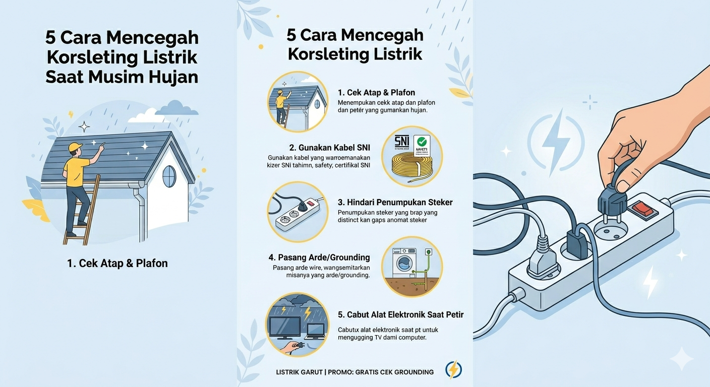 Cara Mencegah Korsleting Listrik